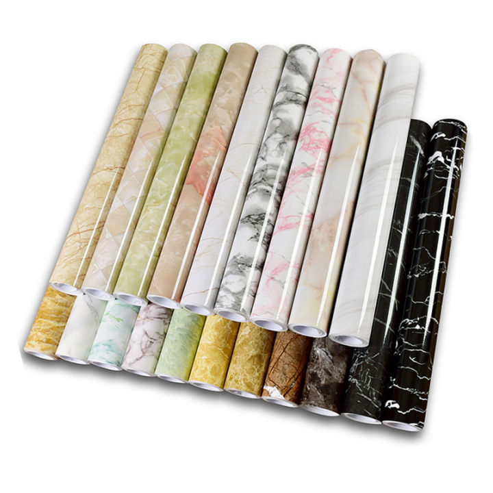 Kitchen Wall Stickers Vinyl Marble Self Adhesive Wallpaper DIY ...