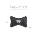 1Pcs Car Seat Headrest Auto Logo Neck Pillow For Audi S6 S7 SQ7 A2 A3 A4 A5 A6 A7 A8 A8L Q1 Q3 Q4 Q5 Q6 Q7 Q8 TT Quattro SQ5 RS3. 