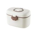 Portable Baby Milk Powder Box Cute Bear Shape Food Storage Box Essential Cereal Infant Milk Powder Box Toddler Snacks Container. 