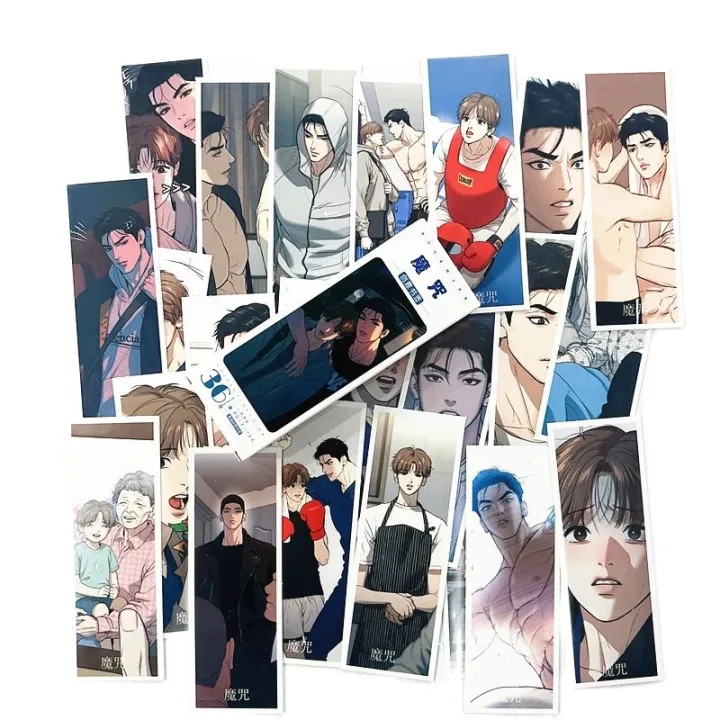 36%20Pcs/set%20Korean%20Manga%20Jinx%20Spell%20Paper%20Bookmark%20Joo%20Jaekyung%20Kim%20Dan%20Comic%20Characters%20Book%20Holder%20Cosplay%20-%20Image%206