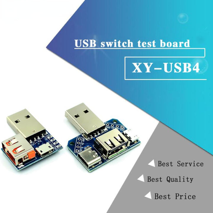 USB Head Switchboard Male USB Connector to Type-c Micro Female USB 2.54-4P transfer test board USB adapter plate XY-USB4