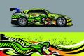 Skull Full Body Vinyl Wrap Modern Design Vector Image Car Full Wrap Sticker Decorative Car Decal Racing Car Graphic Decal. 