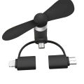 3in1Mini Portable Fan For Mobile Phone. 