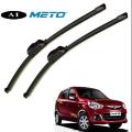 ALTO CAR, FRONT WIPER BLADES PAIR, ORGINAL METO SOFT FRAMELESS. 