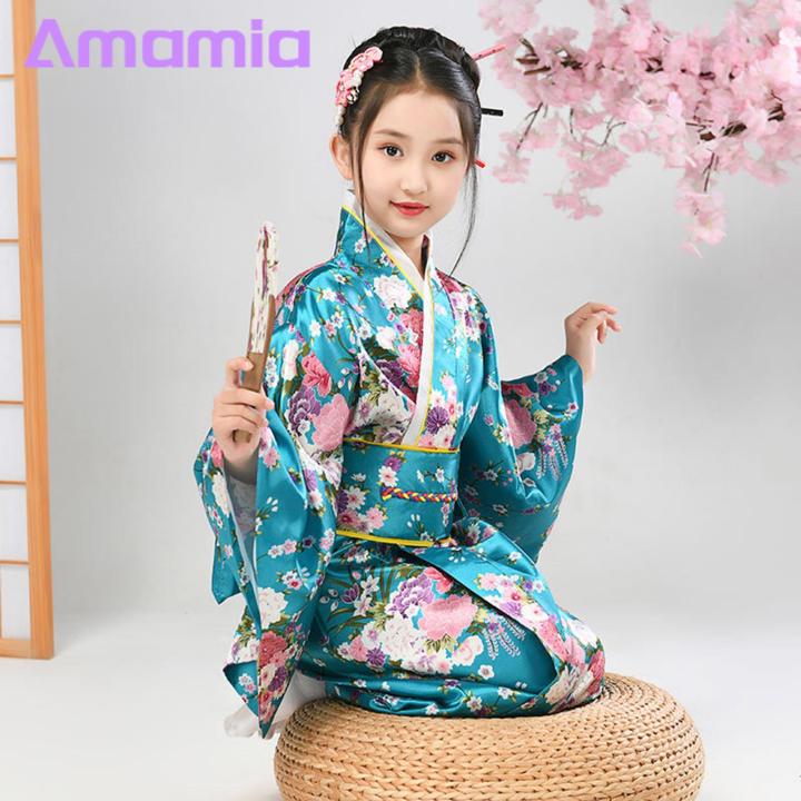 Exquisite%20Kimono%20Stunning%20Cherry%20Blossom%20Kimono%20for%20Girls%20Perfect%20for%20Cosplay%20School%20Performances%20Easy%20to%20Wear%20Japanese%20Style%20Kimono%20Dress%20-%20Image%202