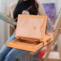Wood Easel Box with Handle Desktop Sketch Box for Drafting Drawing Sketching. 
