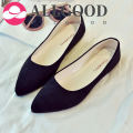 【ALLGOOD】Women Flats Pointed Toe Slip on Flat Shoes Woman Ballet Flats Faux Suede Shallow Shoes Ladies Loafers zapatos mujer A7477. 