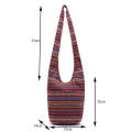 Cotton linen Posamia wanderers women's cotton zipper shoulder bag ethnic prints handbag. 