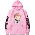 Anime hoodie jujutsu Kaisen kawaii ryomen Sukuna graphic print sweatshirt Harajuku pullover Y2K clothes unisex casual streetwear. 