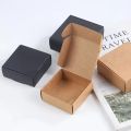 30pcs Kraft Square Shipping Boxes Mini Cardboard Boxes Presentation Favour Small Jewelry Boxes Packaging. 
