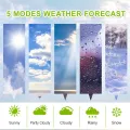 Wireless Digital Weather Station Thermometer Hygrometer Forecast Sensor Frost Point Calendar (A)EU Plug. 