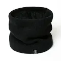 ZEBF-Winter Warm Knitted Ring Scarf for Women Men Plush Full Mask Tutdoor Cashmere Solid Snood Neck Scarves Thick Bufanda Muffler. 