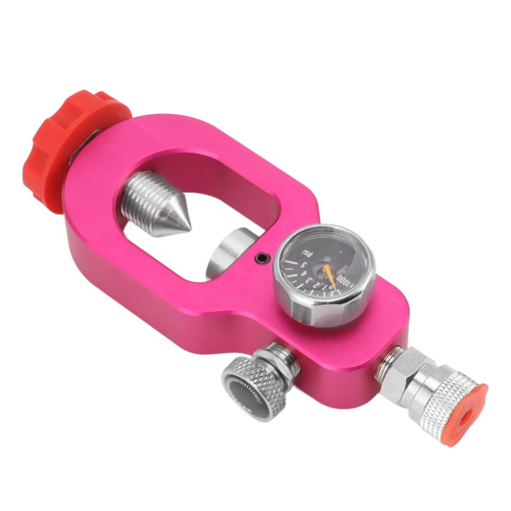 CO2 Tank Test Valve Easy To Install Polished Anti Oxidation Stainless Steel Aluminum Alloy CO2 Filling Valve for Gas Refilling
