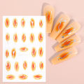 【ALLGOOD】3D Gradient Marble Nails Stickers Coloring Bloom Manicure Decals Golden Wave Stripe Slider Foil DIY Nail Art Accessories. 