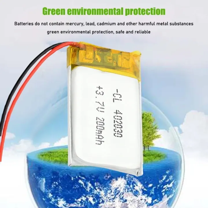 402030%203.7v%20200mAh%20Li-ion%20Li-Po%20Cells%20Lithium%20Polymer%20Rechargeable%20Battery%20For%20Bluetooth%20GPS%20MP3%20MP4%20Recorder%20-%20Image%205
