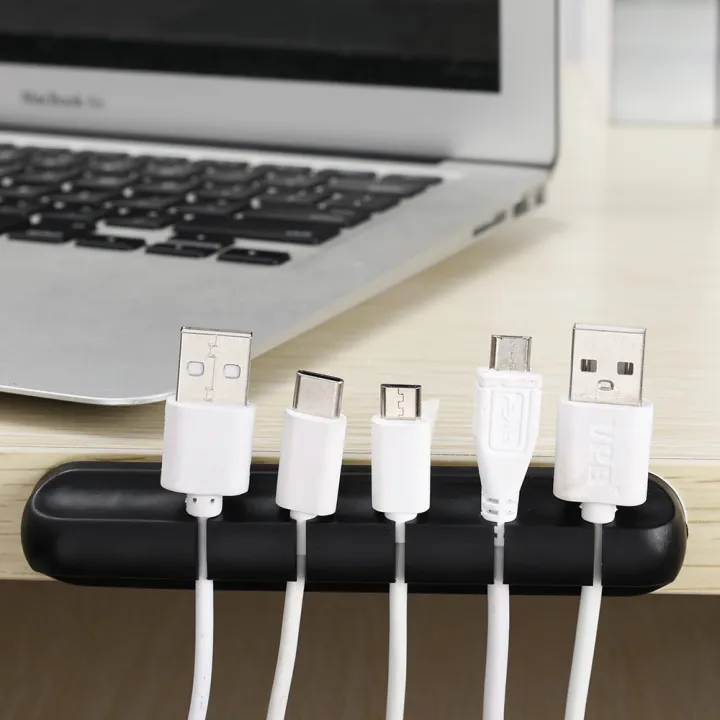 1/3Pcs%20Multifunctional%20Charging%20Data%20Cable%20Organizer%20/%20Mouse%20Earphone%20Lines%20Storage%20/%20Desktop%20Fixing%20Device%20Silicone%20Car%20Cable%20Management%20-%20Image%202