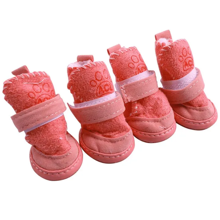 Pet Shoes Convenient Dog Feet Shoes with Hook Loop Closure