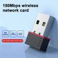 High speed Mini USB WiFi Wireless Adapter High speed Network Card 150Mbps 802.11 ngb for Windows 2000 / XP / Vista / WIN7 / 8 / Linux / Mac OS PC Laptop USB WIFI antenna. 