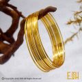12 Piece Gold plated Bangal Classic Round Single plain Bangle 1mm Thin Very Nice Bangel Wire Charm Bangles for Women Jewelry Gift. 