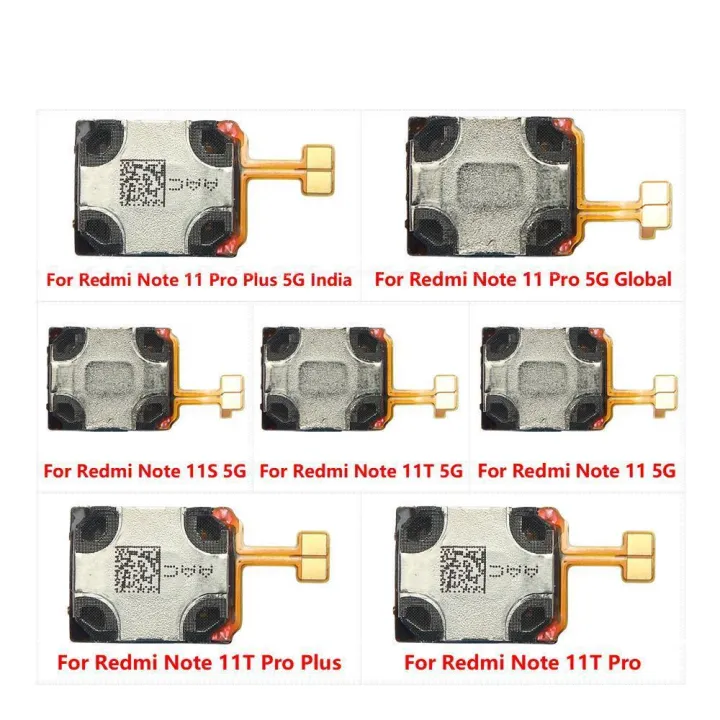 Earphone Earpiece Top Ear Speaker Parts for Xiaomi Redmi Note 11S 11T 11 Pro Plus Global 4G 5G India