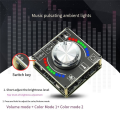 10W15W20W Stereo Bluetooth Audio Digital Amplifier Board Module Volume Spectrum Music Rhythm Light D15H Black. 