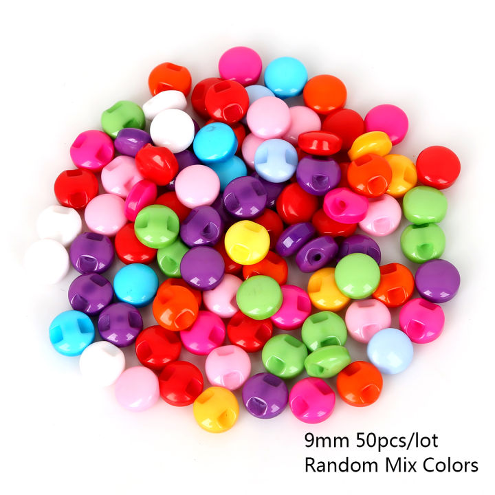 50PCS%20Multi-Shapes%20Buttons%20Sewing%20Craft%20Clothes%20Accessories%209-15mm%20Buttons%20Botones%20For%20Scrapbooking%20Dyed%20Plastic%20Randomly%20Mixed%20-%20Image%204