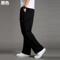 Men's Pants Summer Thin Casual Trousers Men Oversized Cargo Pants Loose Multi-Pocket Sports Fat Guy Straight-Leg Pants. 