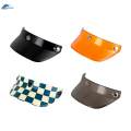 Visor Snap Shade Protector for Retro Helmets 3/4 Helmets Black. 