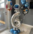 Outer Space Theme Party Astronaut Rocket Number F Balloons Boy Birthday Party Decorations Kids Baby Shower Party Supplies. 