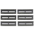 66Pcs/Lot DIP IC Sockets Adaptor Solder Type Socket Kit 6,8,14,16,18,20,24,28 Pin for arduino PCB Diy Kit. 