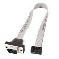 VGA Male DB9 RS232 Male to 10 Pin Serial Port Ribbon Power Cable Adapter 232 serial line 9-pin bezel motherboard line Cp-1-65-125L. 