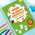 Creative How to Draw Animals Animals Drawing Book Illustrated Tutorials Painting Guide Figure Templates Painting Book Step-by-Step Guide Early Educational Step-by-Step Drawing Book Classroom. 