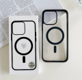 Premium Magsafe Cover Magnetic Wireless Charging Supported Clear Case For iPhone 13 mini. 