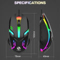 LIMEIDE S1 RGB 7 Color LED 1200DPI Gaming Mouse - 3 Keys Mouse Colorful Lighting Gaming- RGB Mouse. 