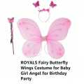 Fairy Butterfly Wings Angel Wings Costume for Baby Girl Angel for Birthday Party. 