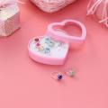 【BestGO】12pcs Child Ring Beautiful Colorful Diamante Ring Set Gift With Heart-Shaped Box for Girl Kid Child. 