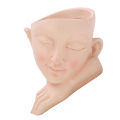 BHDK Resin Flower Pot Vase Modern Design Cute Face Shape Flower Pot Modern. 
