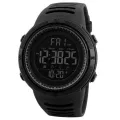 Piaoma Waterproof Watch Digitel Black Strap with Gold Case model 1251. 