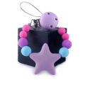 Hot Sale BPA Free Silicone Dummy Pacifier Clips Chain Big Star Pendant Nursing Teething Gift for Newborn Baby Boy Girl. 