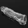 18+ 18+ Silicon Enlarger Reusable Condom Extender. 