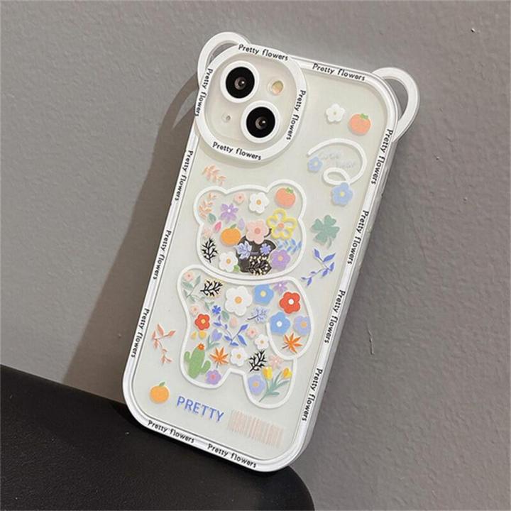 HOCE%20Cute%20Flower%20Bear%20Ear%20Crossbody%20Phone%20Cases%20For%20iPhone%2017%2016%2015%2013%2012%2011%2014%20Pro%20XS%20Max%20X%207%208%2014%2015%2016%20Plus%2017%20Air%20Case%20Lanyard%20Strap%20Shockproof%20Soft%20Cover%20-%20Image%202