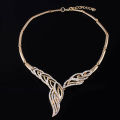 Wedding Bridal Party Wavy Choker Necklace Bracelet Ring Earrings Set. 