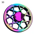 Decompression Fashionable Metal Rainbow Fidget Spinner. 