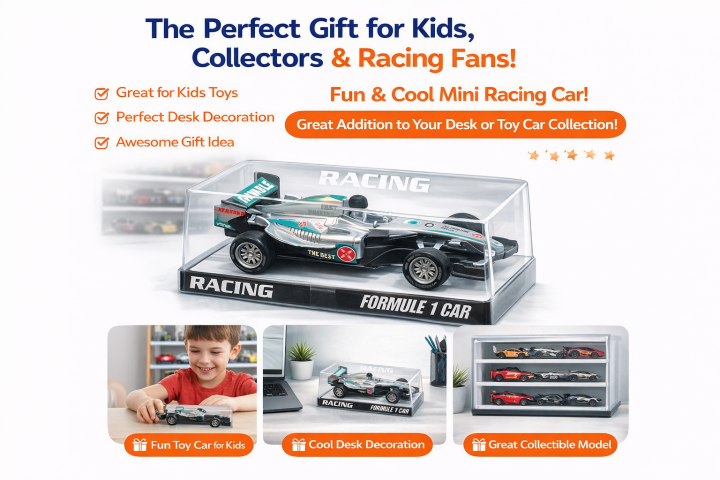 ๐๏ธ learn to build an exhilarating car racing game... ๐๏ธ Mini Formula 1 Racing Car Toy with Display Box โ Realistic F1 Race ...