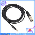 3.5mm Stereo Jack Plug to 3 Pin XLR Male Microphone Audio Cable Cord Adapter. 