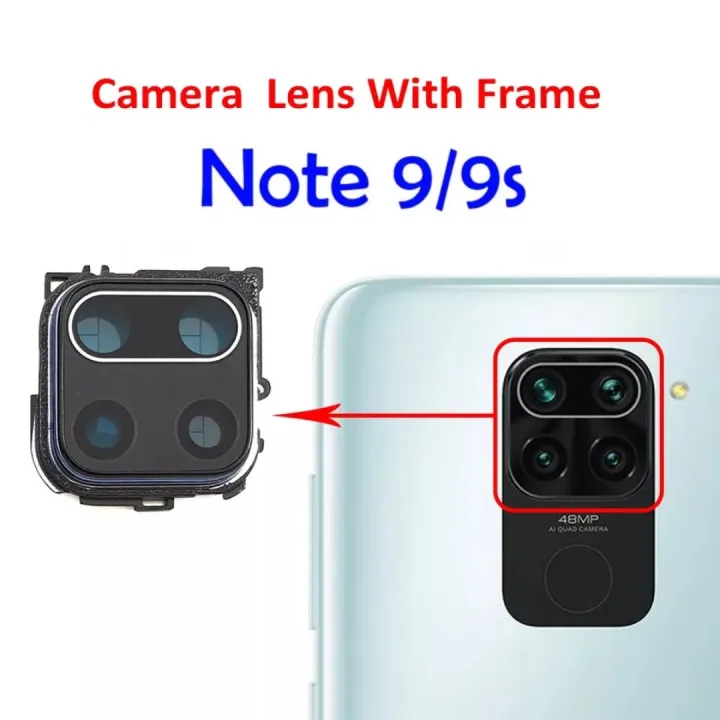 Rear Camera Glass Lens with Back Mirror Frame Steady Holder For