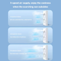Mini Double Ended Cooling Fan with Water Mist Spray, USB Rechargeable Air Conditioner Fan for Desk, Travel. 