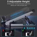 N99 Laptop Cooling [Application Laptop Size:12-16inch] Pad With Adjustable Stand 2 Fans Portable Slim USB Powered External Fans with Bracket. 