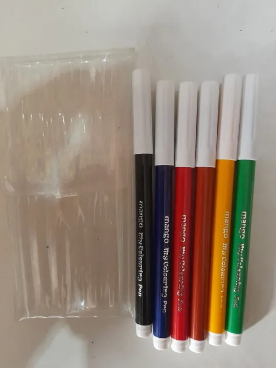 Platignum%206%20coloring%20felt%20pen%20set%20(mango)%20-%20Image%204