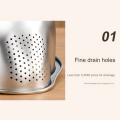 Rice Washer Strainer Bowl Stainless Steel Rice Washing Bowl Rice Colander Fruit and Vegetable Strainer Kitchen Tool A. 